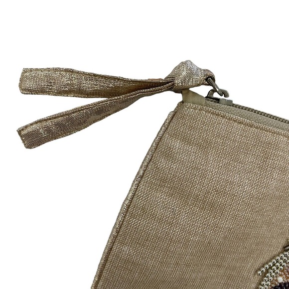 Unbranded Floral Beaded Unicorn Zip Up Cosmetic Bag - Picture 2 of 7